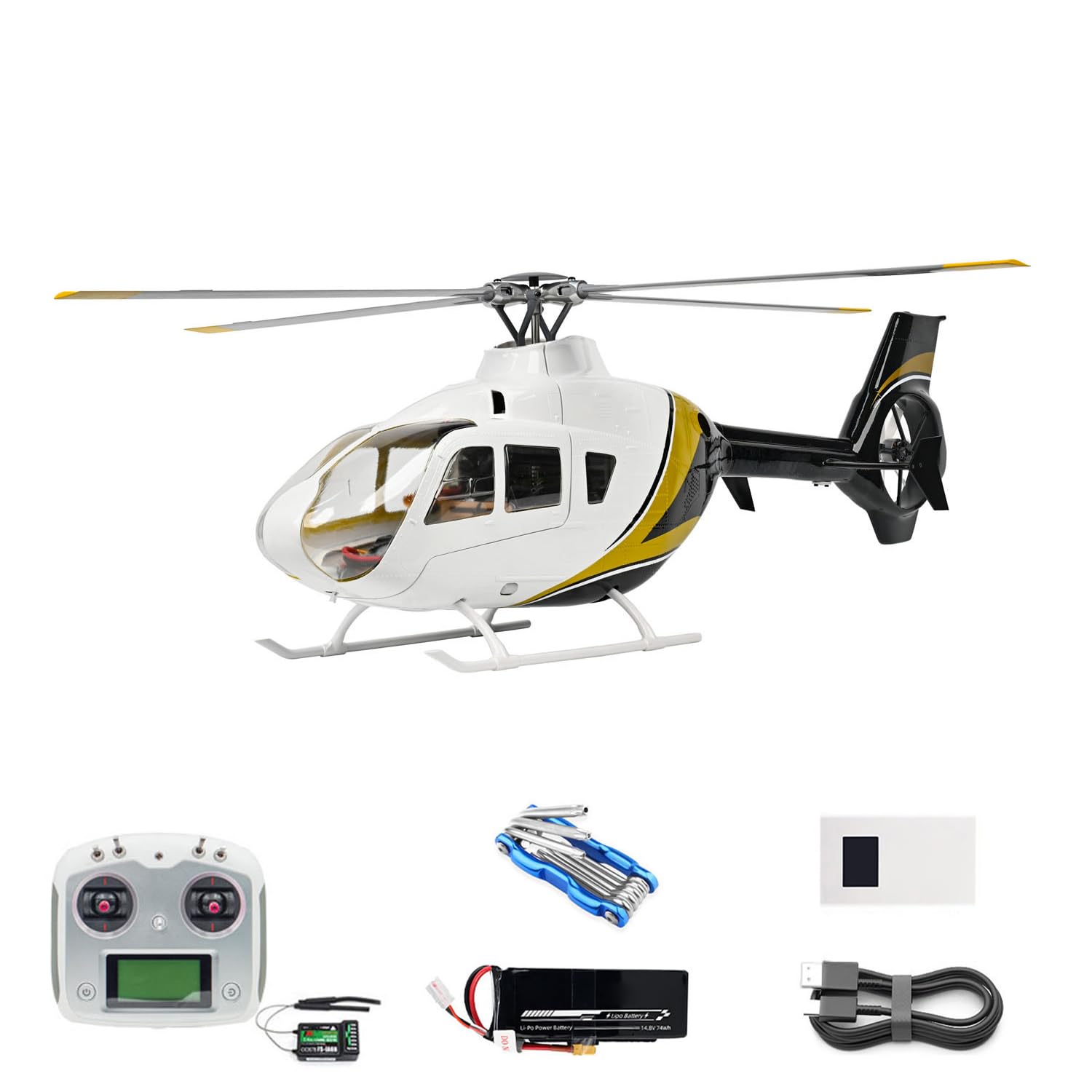 wheelfun Flywing EC-135 6CH 4-Blade Brushless RC elicottero