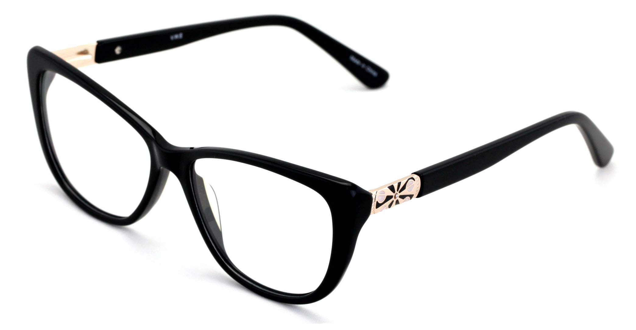 Gafas Falsas De Acetato - Monturas Asimétricas Unisex, Lentes Transparentes, Accesorio De Moda Y Disfraz