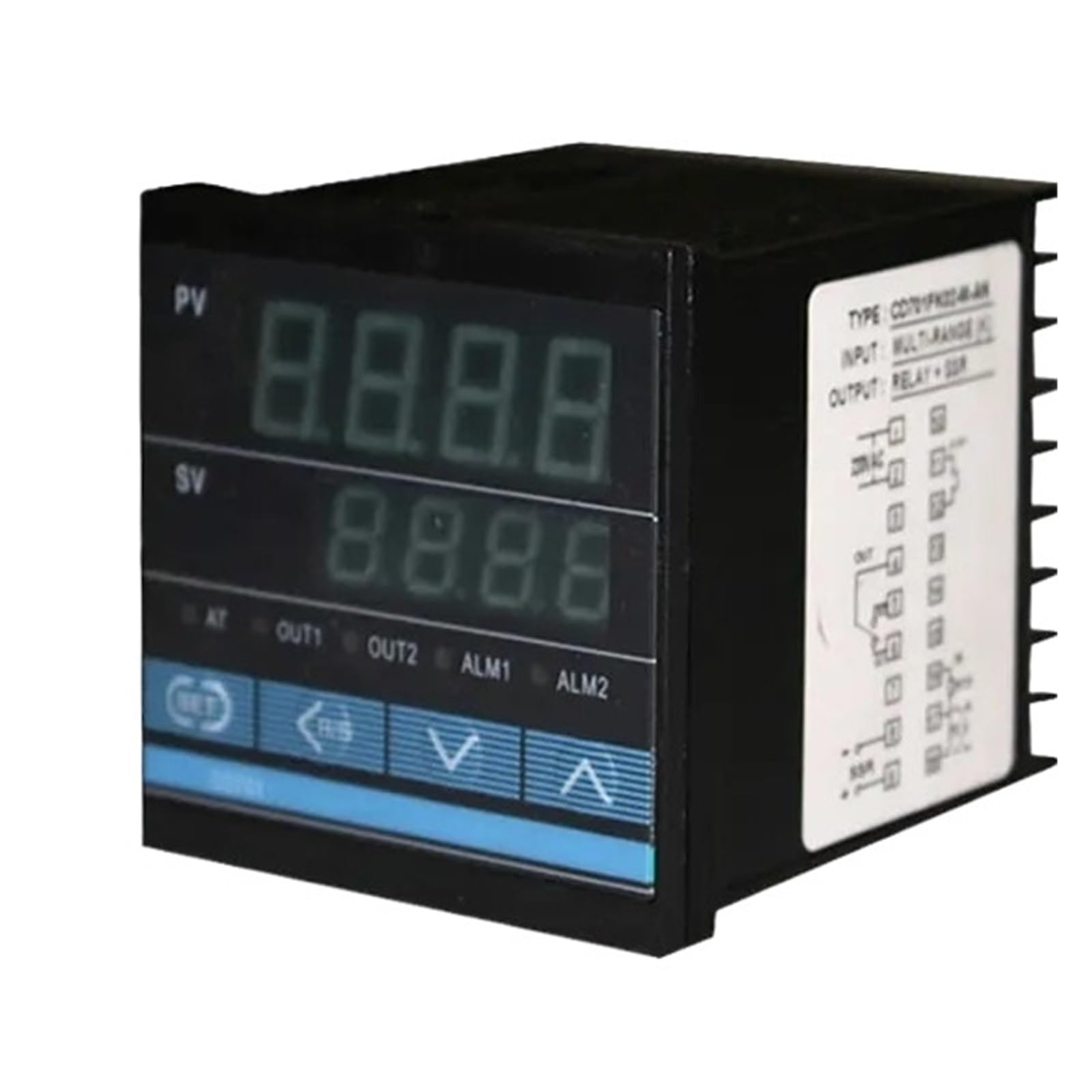 BALYDLUL Temperature Controller Output SSR Relay Regulator 72x72mm CD701(SSR Relay OPT 2ALM)