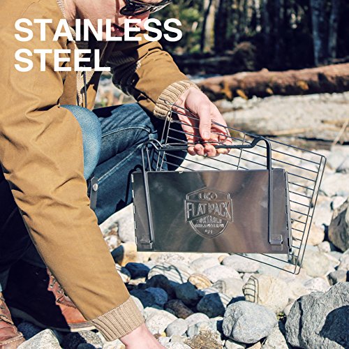 UCO Flatpack Portable Stainless Steel Grill and Fire Pit - Thumbnail 7