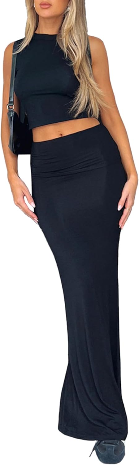 Piece Skirt Sets for Women Summer Sleeveless Tank Jamaica Ubuy