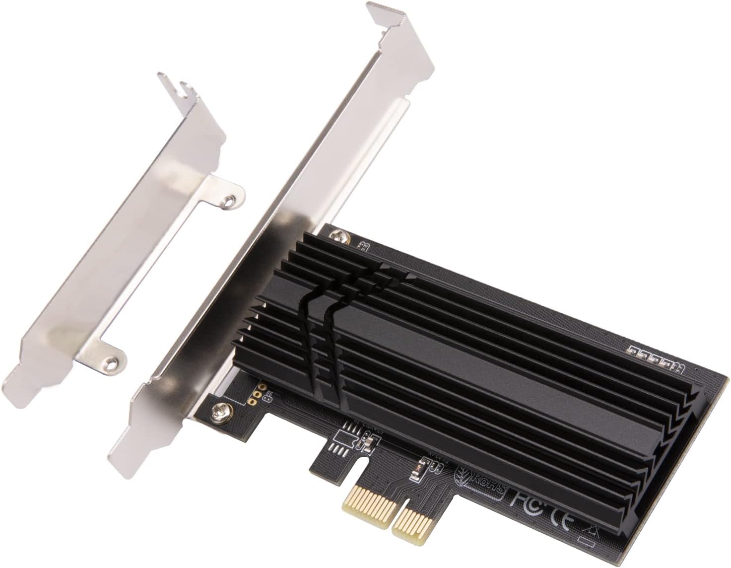 Mailiya Nvme M.2 PCIe Adapter, PCIe 3.0 x1 SSD Adapter - Support NVMe/AHCI PCIe M.2 SSD 2280, 2260, 2242, 2230, Upgraded M.2 Heatsink(E603)