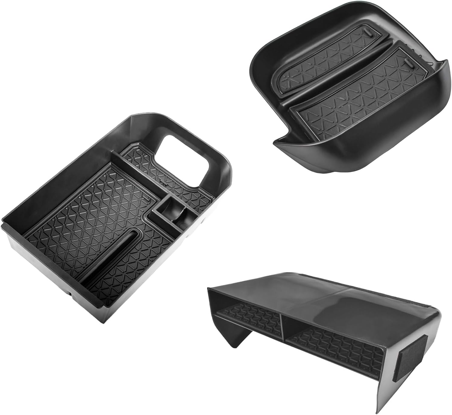 Driver Cubby Drawer Organizer Tray and 2PCS Center Console Organizer Tray for Toyota RAV4 2019‑2025 Accessories
