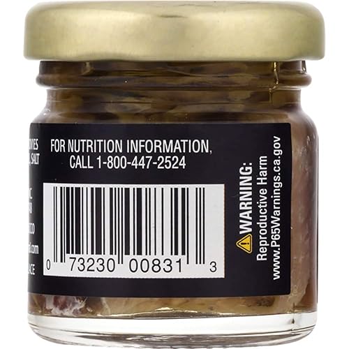 Miniatura 6 de Crown Prince Filetes planos naturales de anchoas en aceite de oliva puro, frascos de 1.5 onzas (paquete de 18)