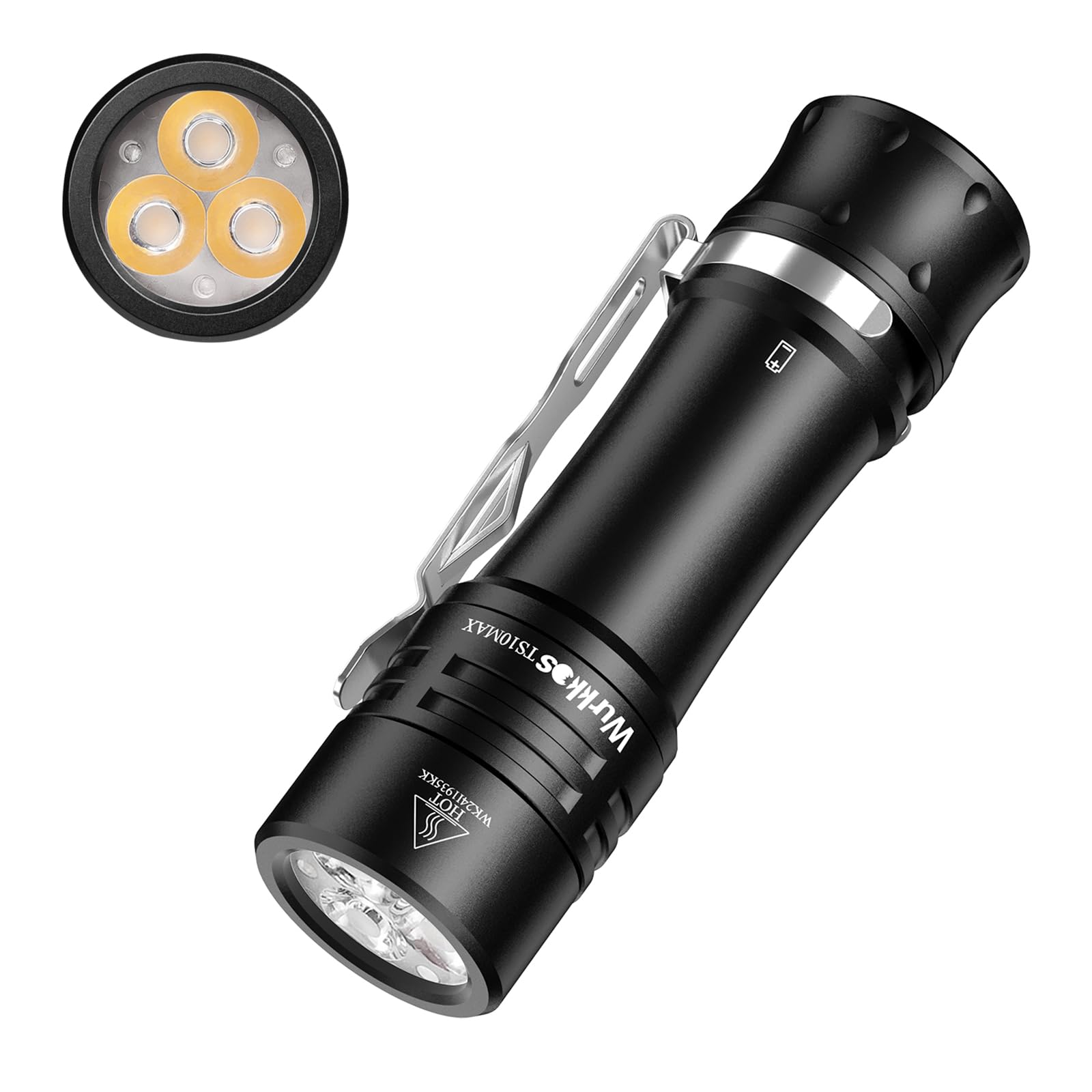 Wurkkos TS10 MAX LED Mini-Taschenlampe, Wiederaufladbare EDC