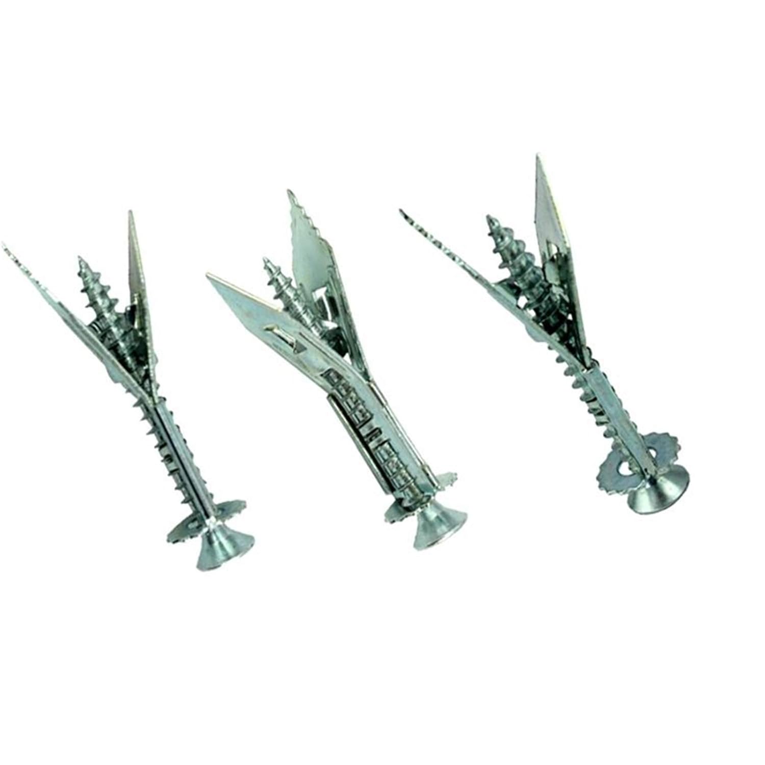 100 New M12x40 Long Drywall Fasteners/Safety Nails with Screws,Woodworking, Concrete Walls, plasterboard, etc.