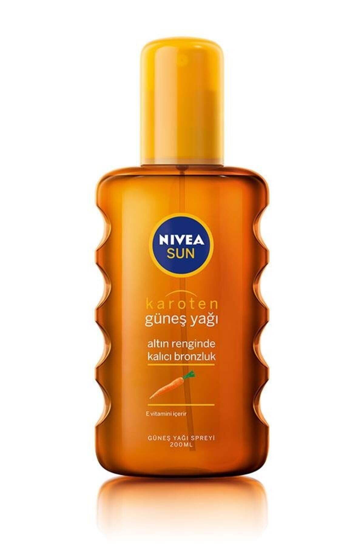 NIVEA Sun Karoten Güneş Yağı Sprey, 200ml, Bronzlaştırıcı