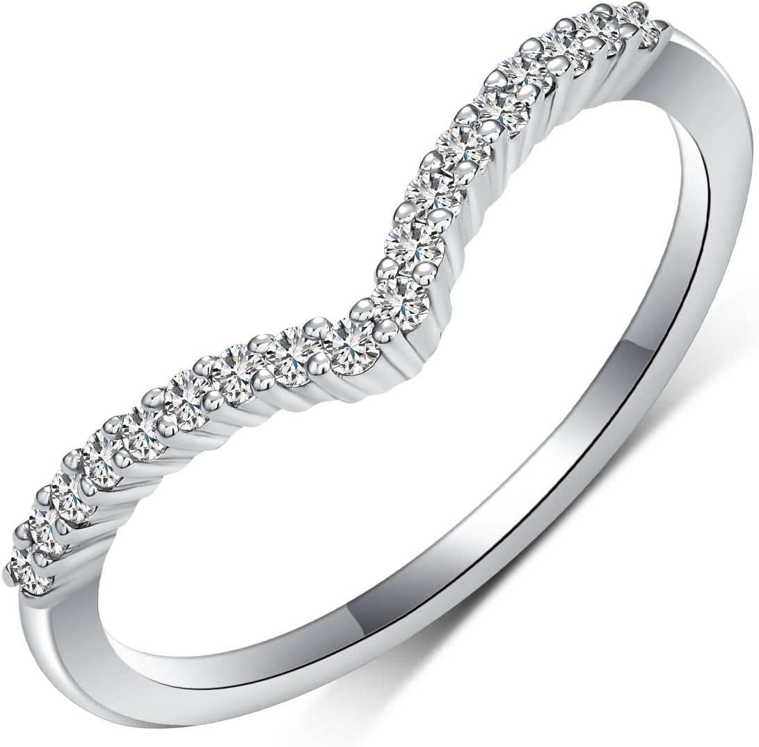 Pear Cut Natural Alexandrite Center Wedding Rings Sets,18K White Gold Platinum Plated Infinity Twisted Engagement Ring Sets S925 Bridal Ring Sets for Her Women Gift for Anniversary Wedding