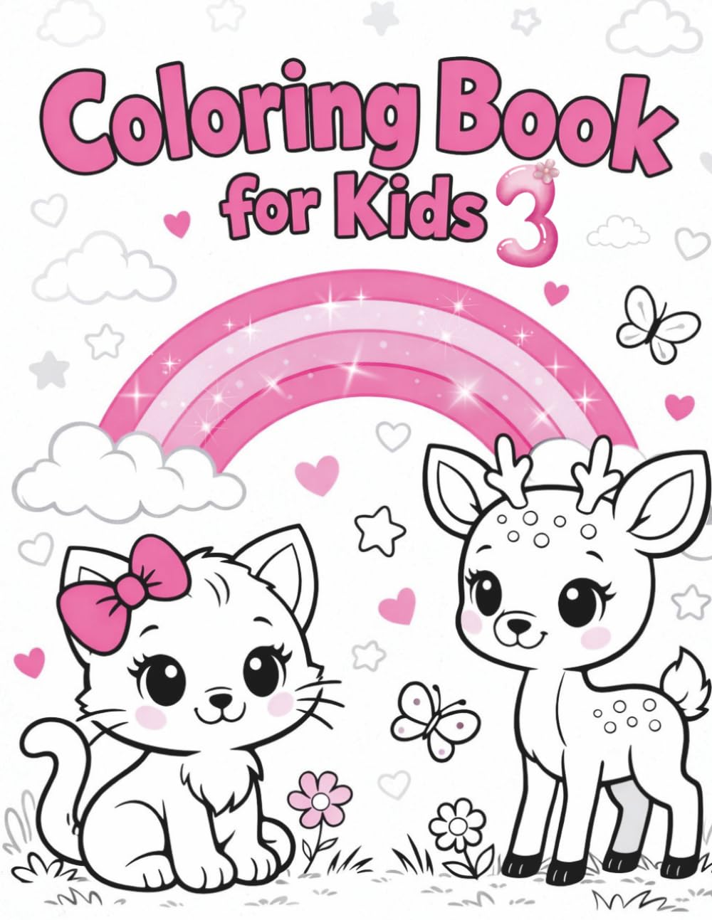 Coloring Book for Kids vol 3 (Cute Animals Coloring Book Series)