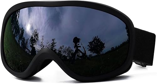 Miniatura 2 de AVV OTG - Gafas de esquí para hombres, mujeres y niños con lentes antivaho de doble capa, gafas de nieve UV400 para snowboard, patinaje en motos de