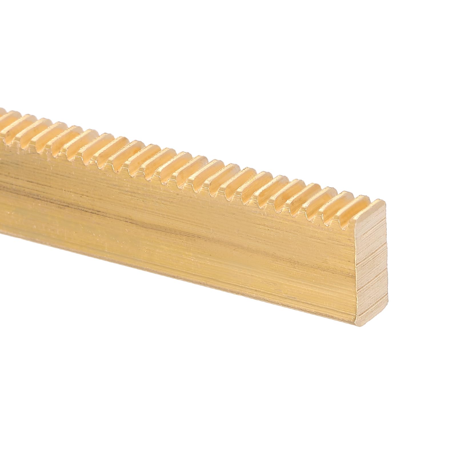 Crémaillère en laiton 0.5 modulo sourcing map 250mm pour guidage linéaire de précision