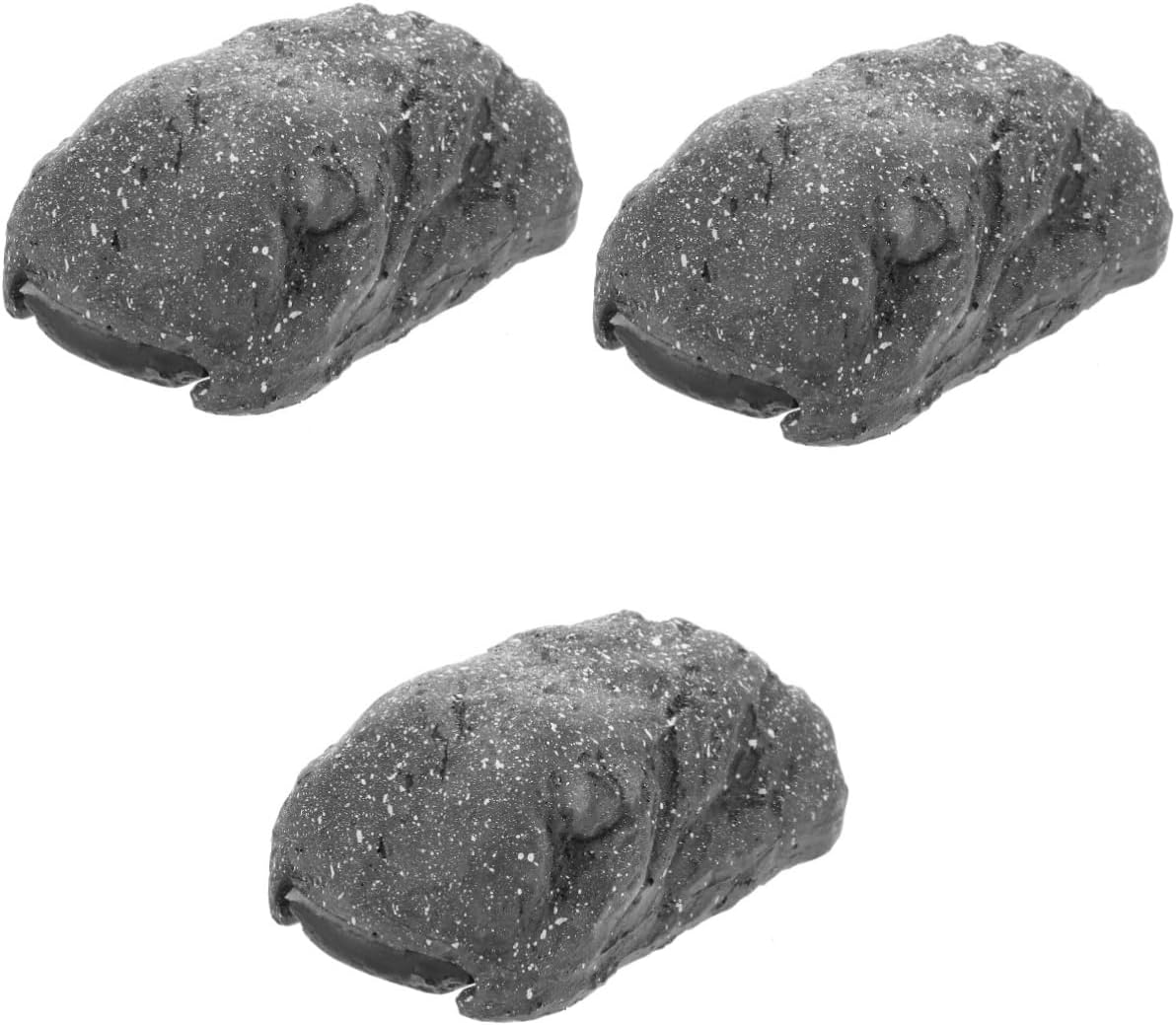 HEALLILY 3pcs Fake Stone Key Holder Outdoor Garden Key Hider Design Realistic Appearance for Secure Outdoor Use