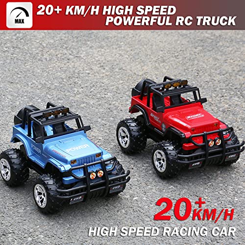 Remote Control Car Pickup Monster Truck For Kids, 1:16 Scale High Speed Rc Monster Vehicle Truck Crawler 4Wd Off Road Racing Car For Boys Girls #TOP2
