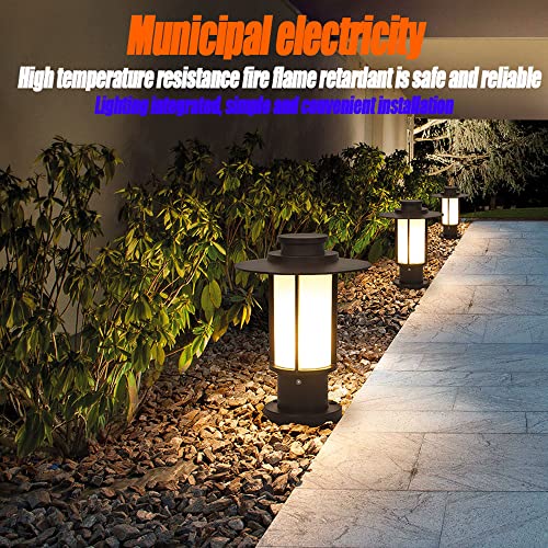 Lámpara de pie china para exteriores con diseño moderno de baliza y columna LED para jardín 7