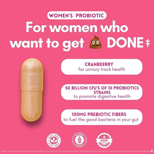 Miniatura 5 de Probióticos para mujeres, suplemento dietético para la salud, 30 unidades (paquete de 1)