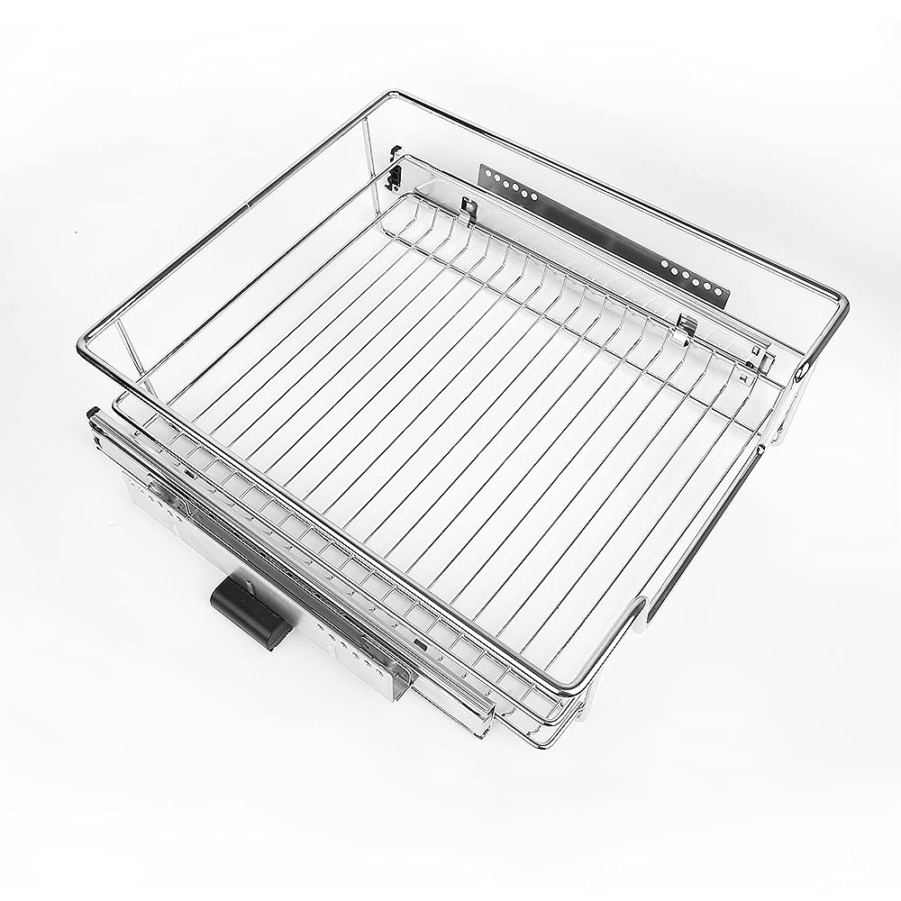 Lot De 3 Tiroirs Télescopique De Cuisine Largeur 40 Cm Charge Max 20 Kg