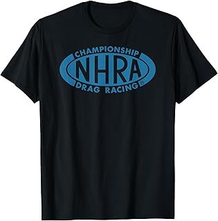 NHRA Championship Drag Racing Blue Oval Logo t-Shirt T-Shirt