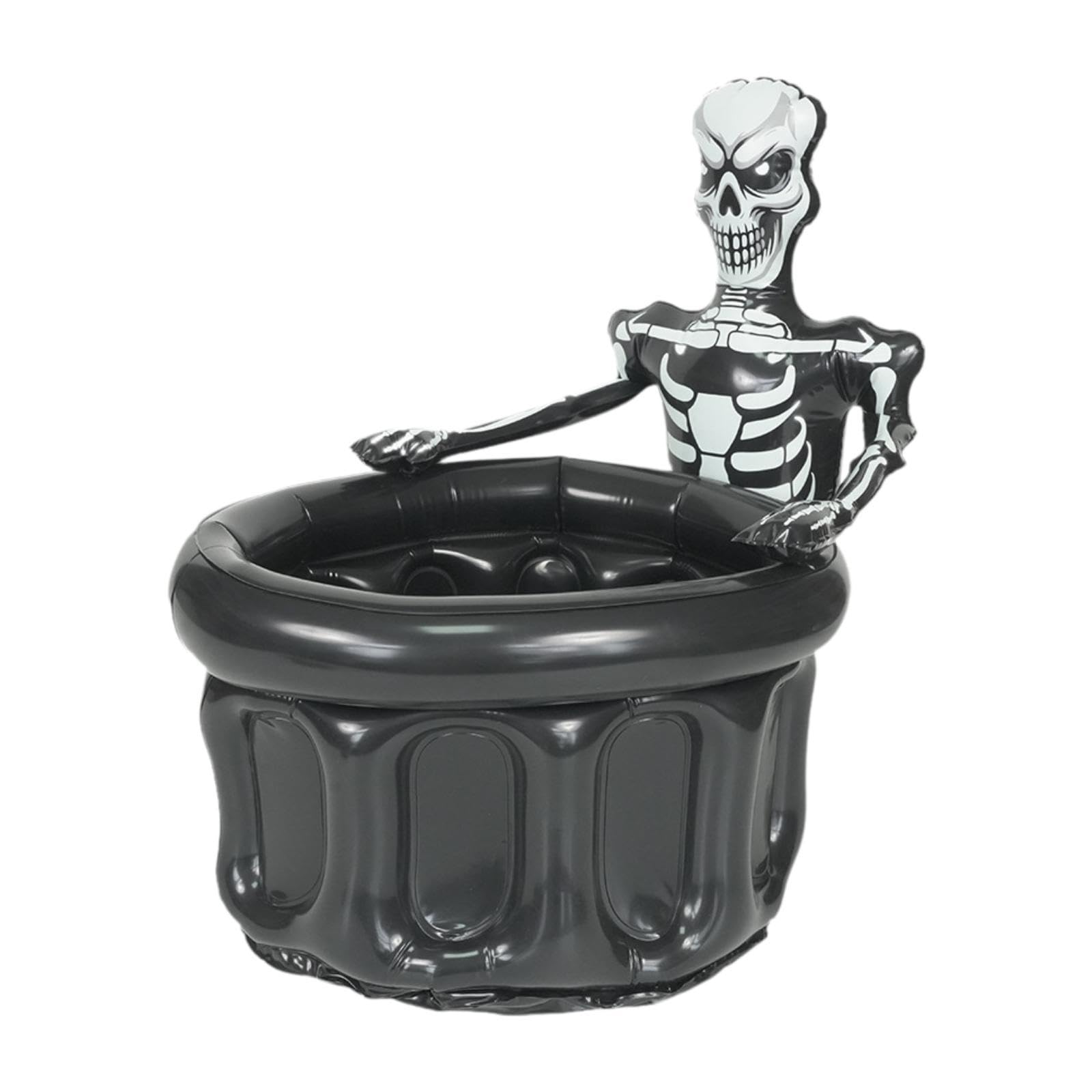 Taza de esqueleto de Halloween inflable, modelo impermeable y reutilizable