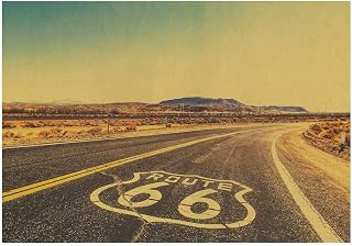 KitMall ポスター Route66 R66 アメリカ 雑貨 インテリア ビンテージ レトロ