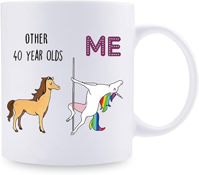 40th Birthday Gifts for Women - 1984 Birthday Gifts for Women, 40 Years Old Birthday Gifts Coffee Mug for Mom, Wife, Friend, Sister, Her, Colleague, Coworker - 11oz