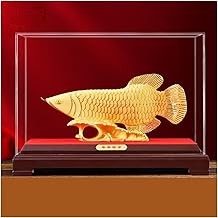 Buddha Statue Fish Ornaments,Fengshui Statue for Wealth and Luck,Luck Symbol Sculpture,Home Decoration Feng Shui Decoration Color A-54 * 23 * 34cm