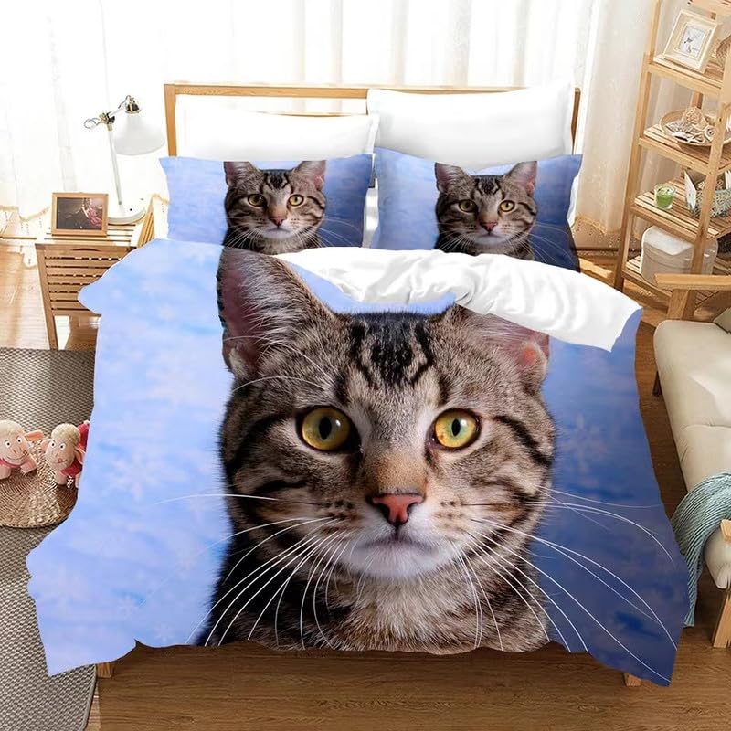 Housse de couette 140x200 confort 110g de qualité supérieure tigre vert