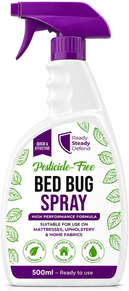Bed Bug Spray 500ml – Pesticide-Free Polymer Formula for Mattresses, Upholstery & Home Fabrics, Non-Staining Household Surface Treatment Spray