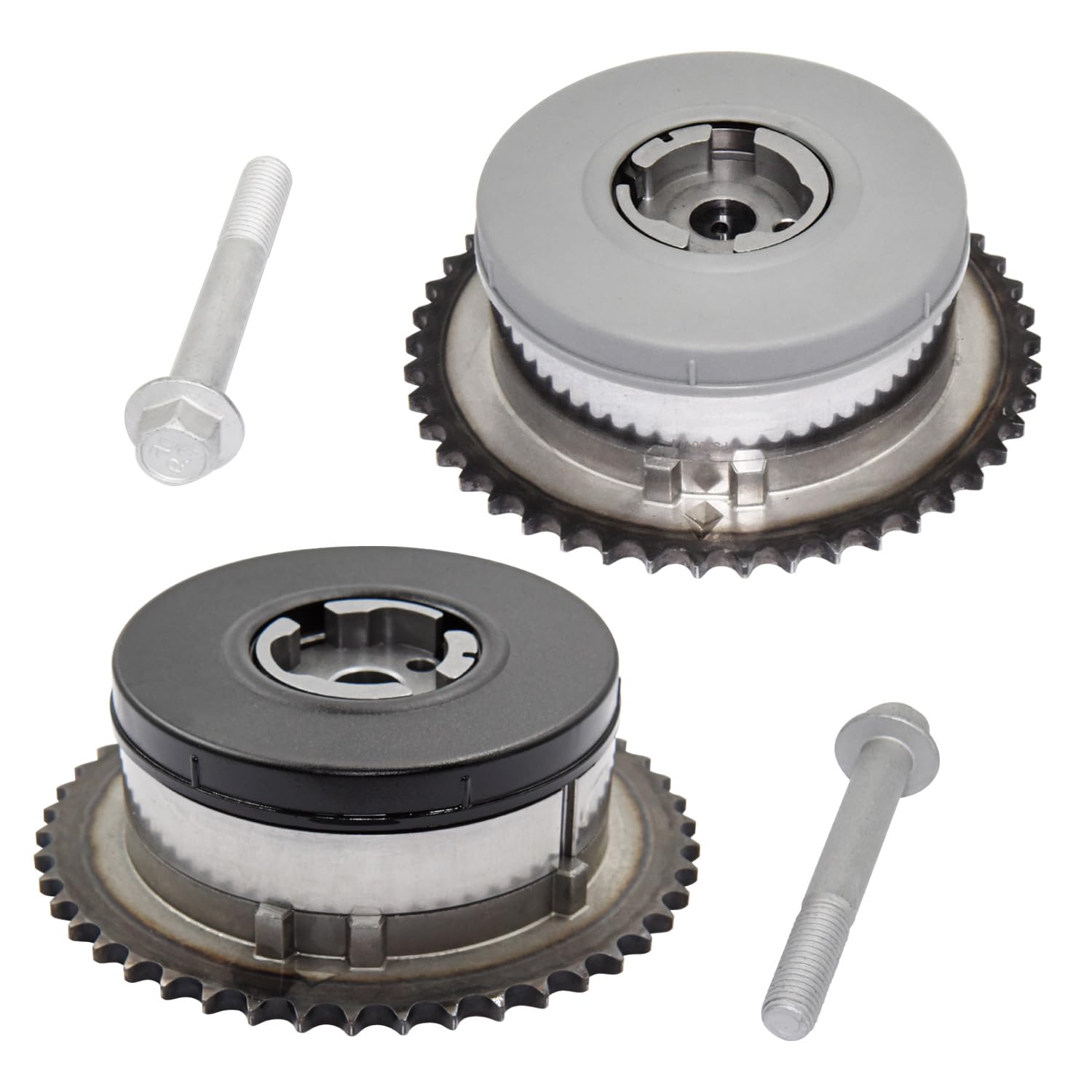 Engine Variable Timing Sprocket Cam Camshaft Phaser Gear of 2 pcs Replacement for Compatible with Chevy Buick GMC GM 2.0L 2.4L Replace# 12621505 12578515