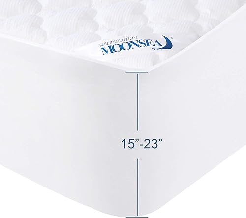 Miniatura 4 de Funda de colchón de aire tamaño King, cubrecolchón acolchado grueso, súper suave, transpirable y sin ruido, almohadilla de fibra alternativa con