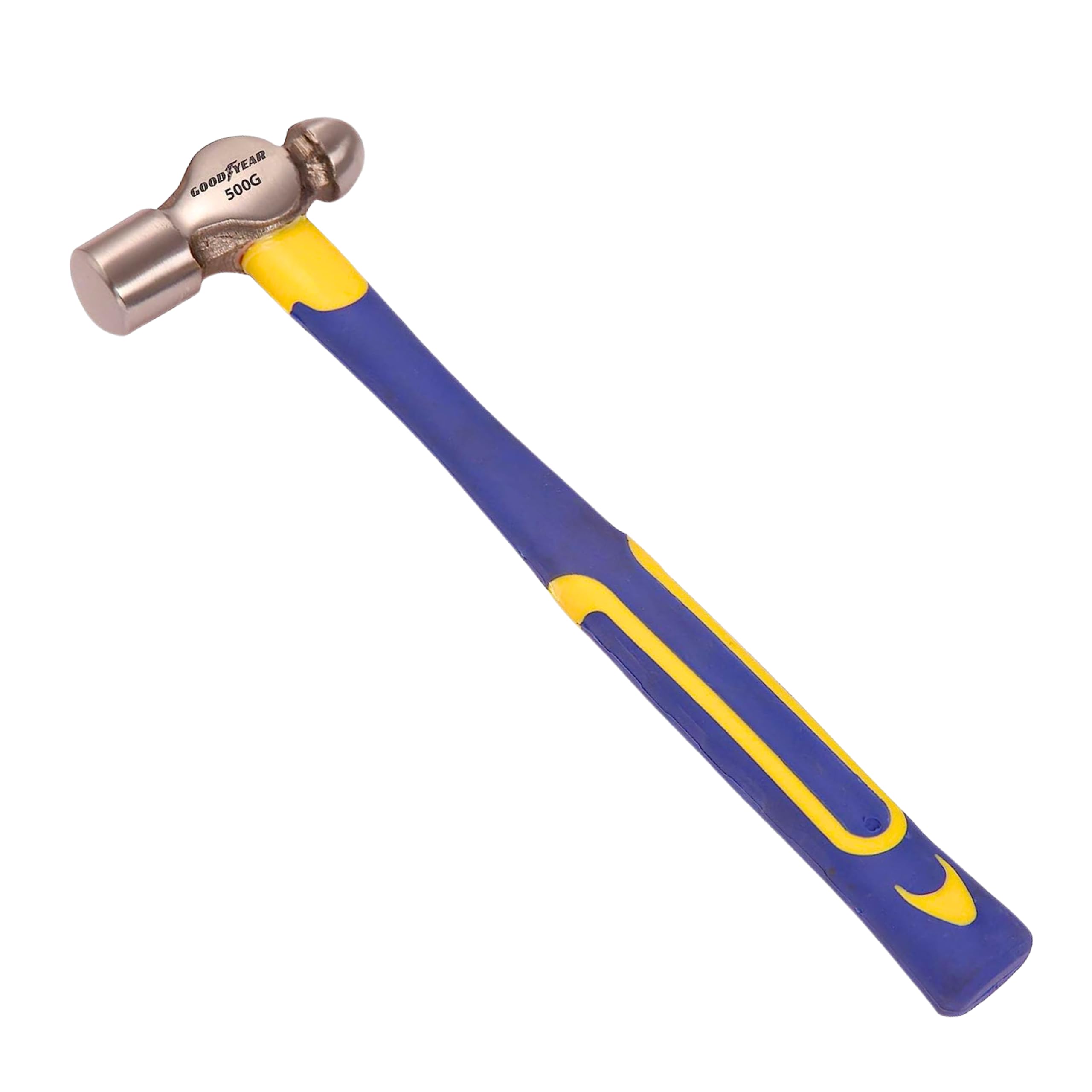 GoodYear Ball Pein Hammer, Fibre Glass Handle Metal Hammer Hand Tools 500gm Weight Goodyear Ball Pein Hammer Fibre Glass Handle(500g) Ball Peen Hammer