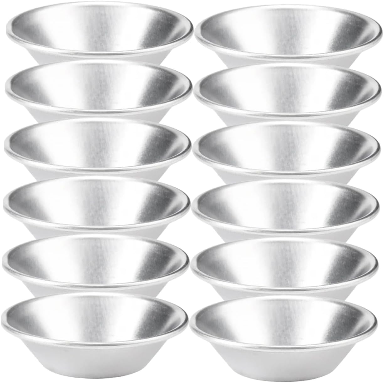 Hemoton 36pcs Non-stick Egg Tart Molds Round Baking Pans for Muffins Cupcakes and Desserts for Home Bakery Restaurant Use