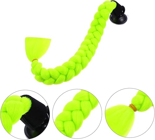 Miniatura 3 de Accesorios de trenza para casco de Motocicleta, accesorios de rastas para mujer, pelucas de casco de cristal, coletas, decoración de casco fresco,