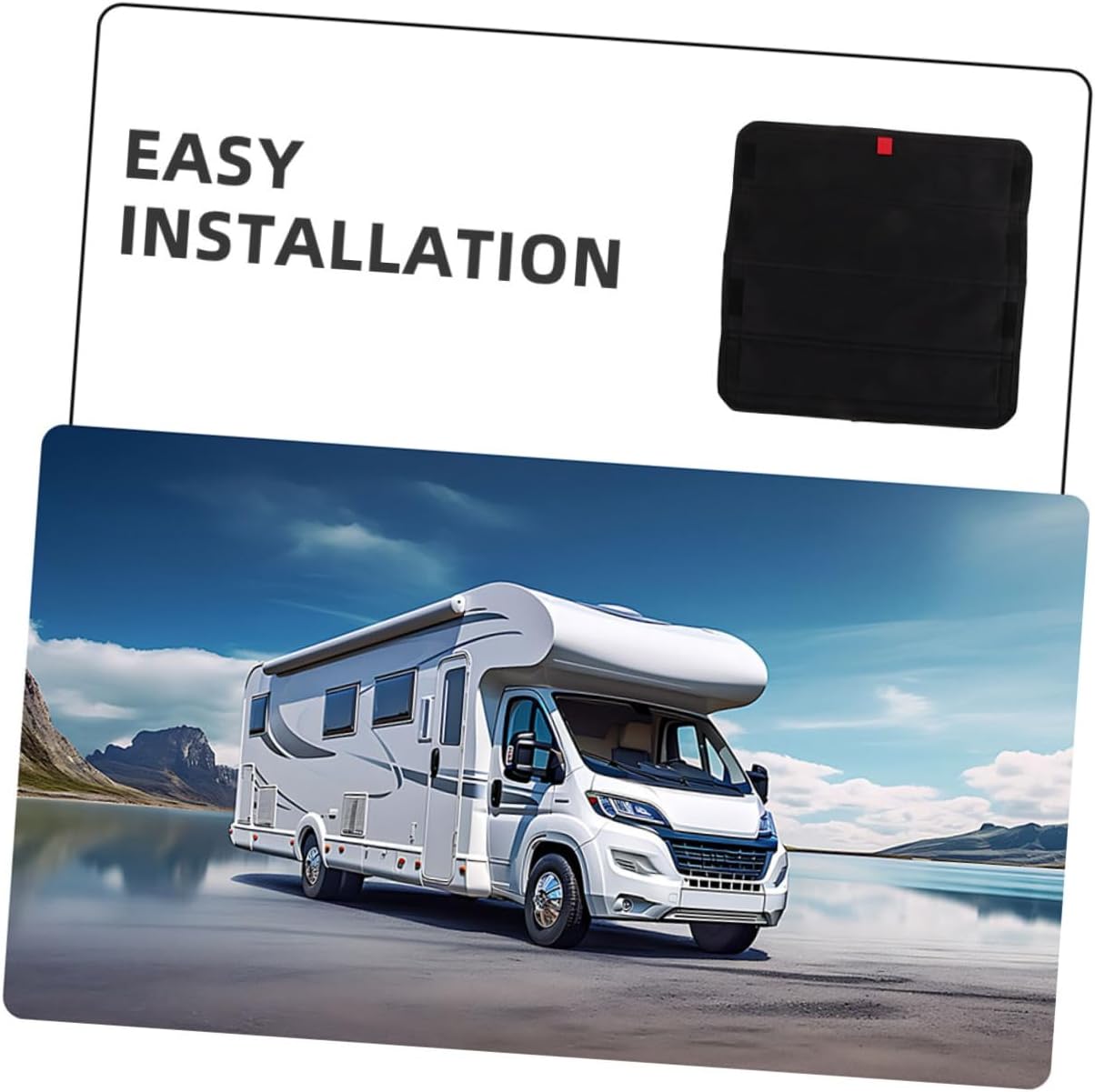 OUNONA 2pcs Rv Door Window Shade Cover Rv Blackout Window Cover Uv Protection Privacy Screen Accessories
