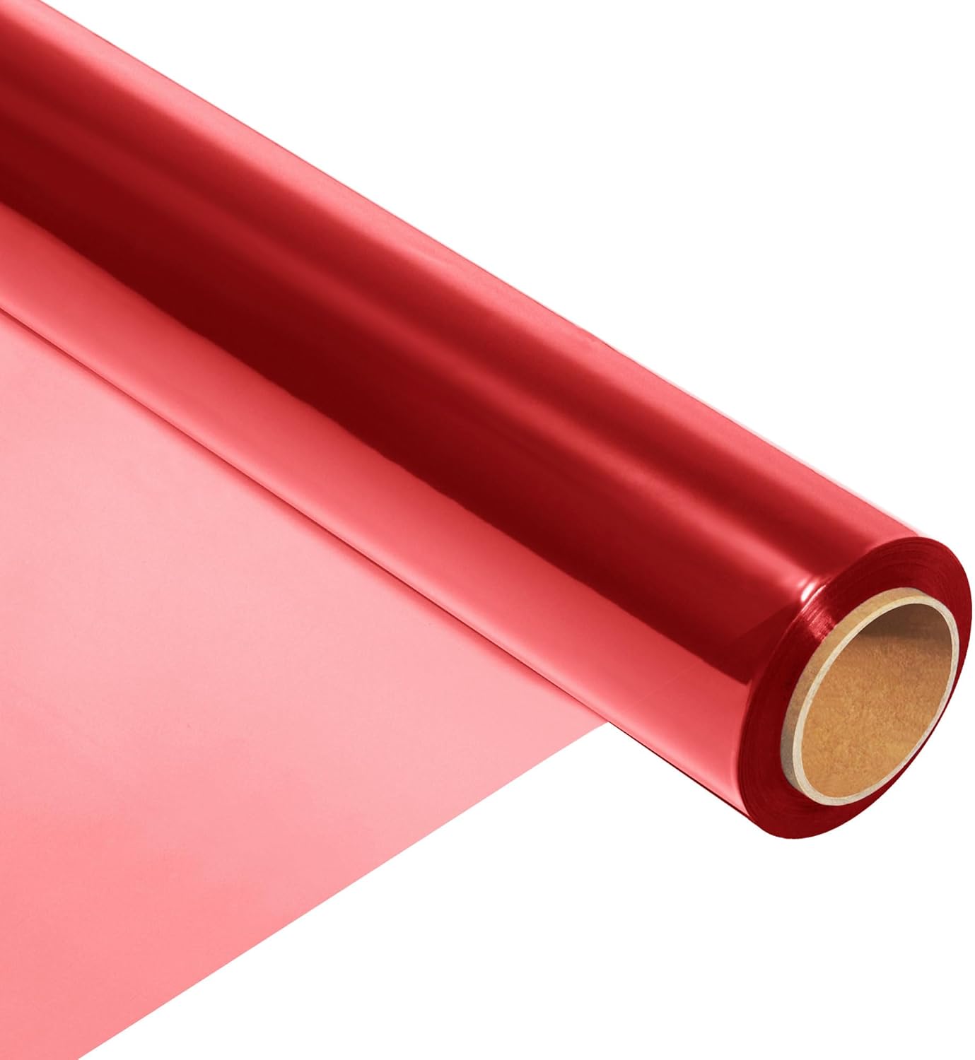Tickjoy 200 ft Red Cellophane Wrap Roll (16 in x 200 ft