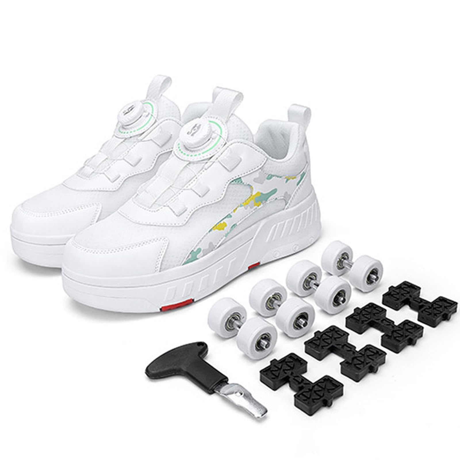 Zapatillas Deportivas con Ruedas para niños,Zapatillas con Ruedas niño,Zapatillas con Ruedas,2 en 1,Multiusos,Retráctil,para Pascua Cumpleaños,Navidad,Regalos creativos de Vacaciones