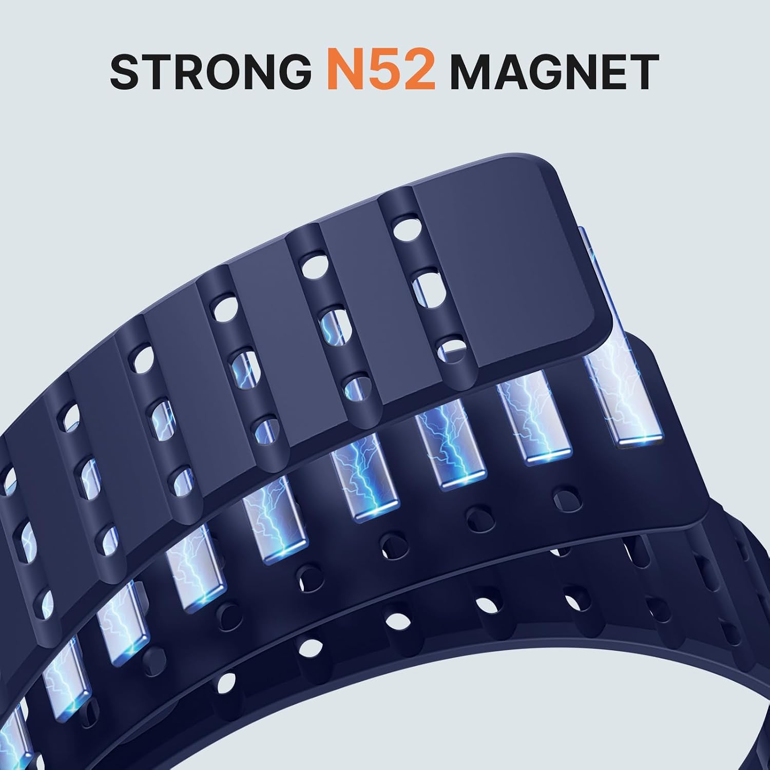 Bandletic Compatible with Garmin Fenix 6 Watch Band, Silicone Magnetic 22mm Quick Fit Strap for Instinct E&3 45mm/2/Fenix E/8 47mm/7/6/5/Forerunner 965/955/Epix 2/Tactix & Quatix 8-47mm/Descent G2