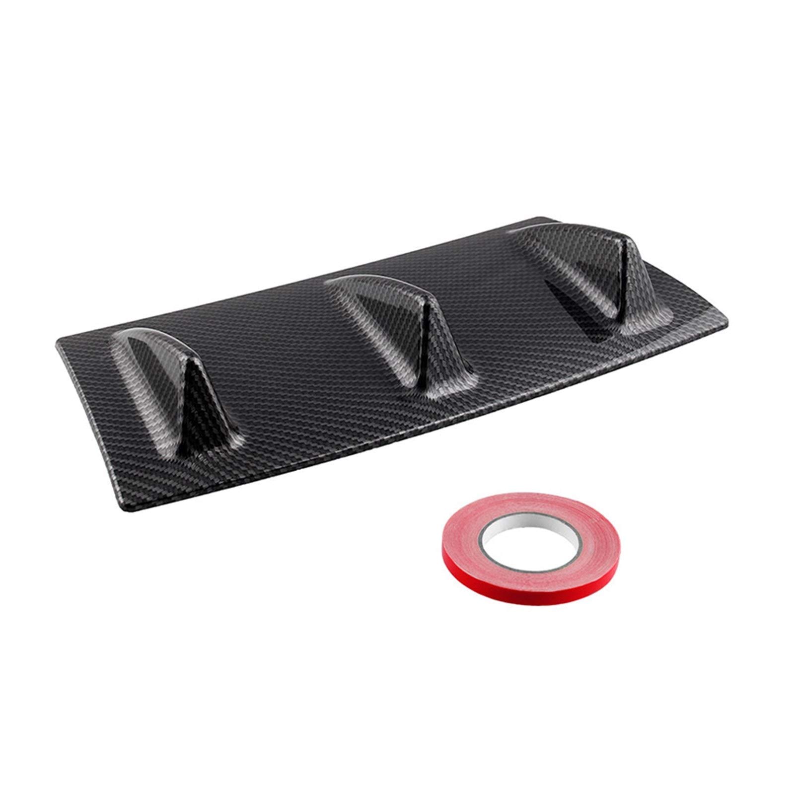 Dyfuzor tylnego zderzaka samochodu 3-7 Fin Style tylny zderzak samochodowy Spoiler część rozdzielająca nakładki zderzaka stylizacja samochodu górna część z włókna węglowego
