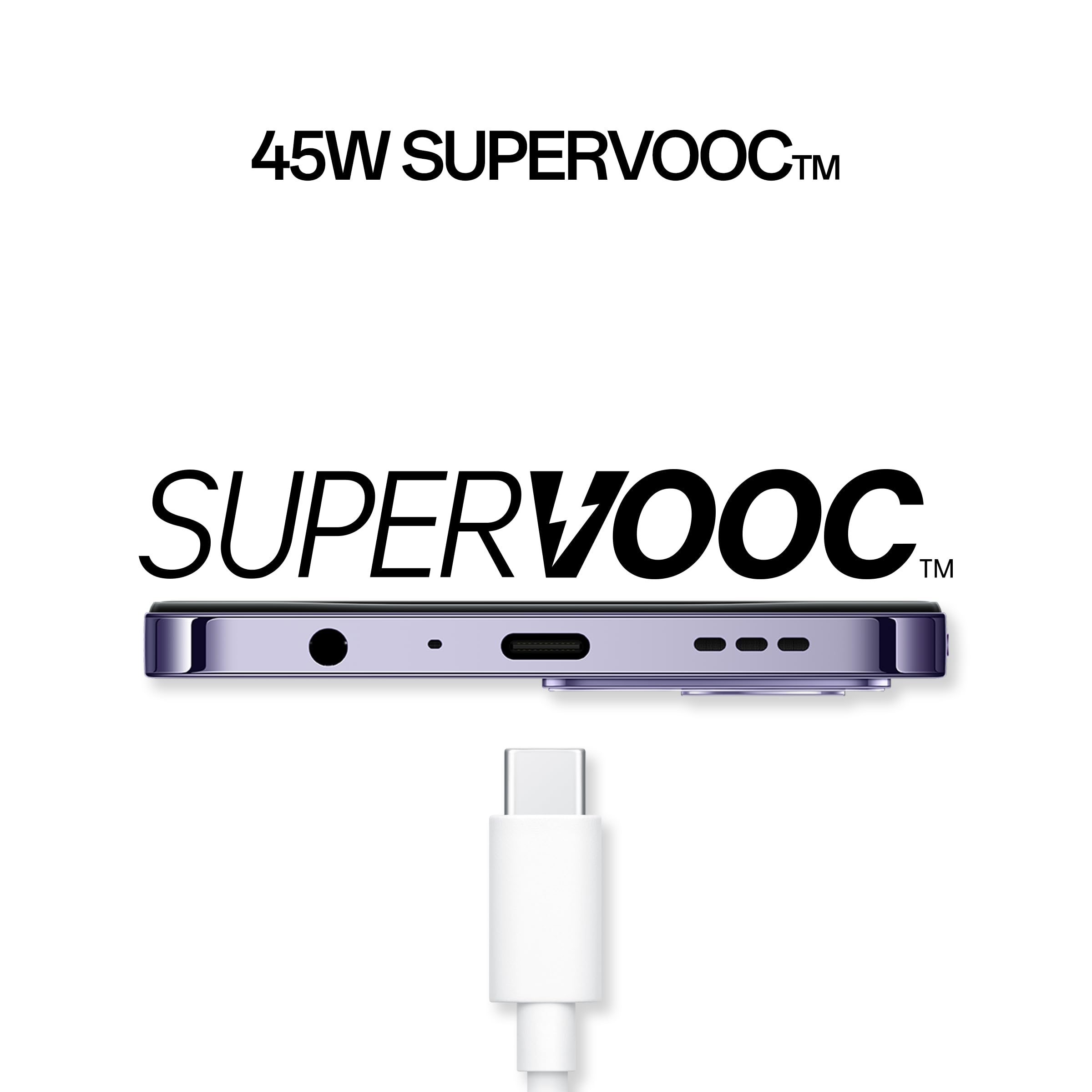 OPPO A80 5G Smartphone, AI Doppia Fotocamera 50+2MP, Selfie 8MP, Display 6.67” 120HZ LCD HD+, 5100mAh, RAM 16GB (8+8) +ROM 256GB (esp1TB), IP54, Supporto Auto [Versione Italia], Moonlight Purple