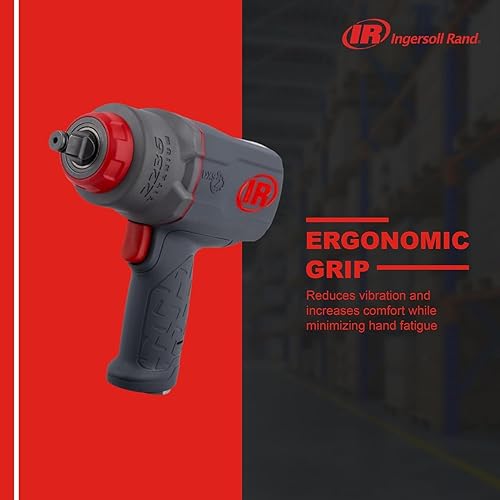 Miniatura 120 de Ingersoll Rand 2235TIMAX-O Llave de impacto neumática de 1/2 pulgada, torque de 1350 ft-lb, caja de martillo de titanio, retenedor de anillo