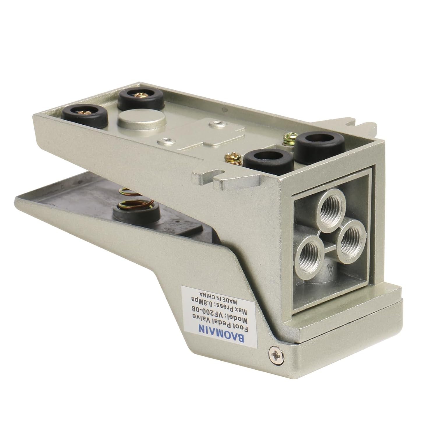 Bottom View of the Foot Pedal Valve with Ports