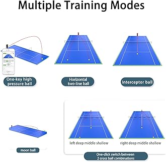 PT-Smart PRO Tennis Ball Machine with Apple Watch/APP/Remote Control, 12 Spin Modes, 110-Ball Capacity, Portable Ball Launcher, 6-Hour Battery for Tennis Training, Beginners & Pros