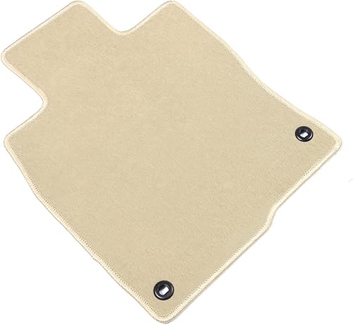 Miniatura 4 de IKON MOTORSPORTS, Alfombrillas compatibles con Honda Civic 2016-2021 de 4 puertas Sedan y Hatchback, ajuste de fábrica, alfombrillas de nailon beige