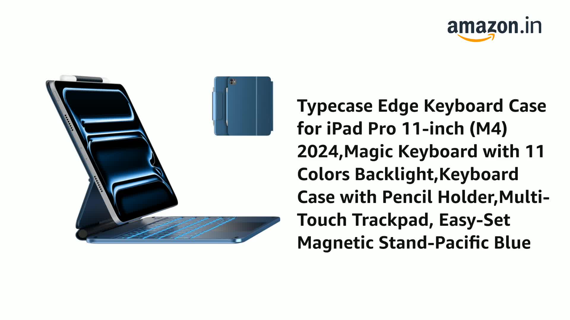 typecase Edge Keyboard for iPad Pro 11 (M5-2025 & M4-2024), 11