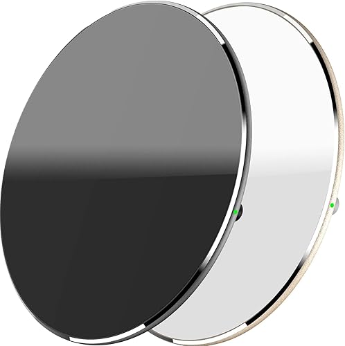 Miniatura 1 de TOZO Paquete de 2 Cargador inalámbrico W3 de 10 W con certificación Qi de carga rápida con tecnología de control numérico de aluminio de aviación