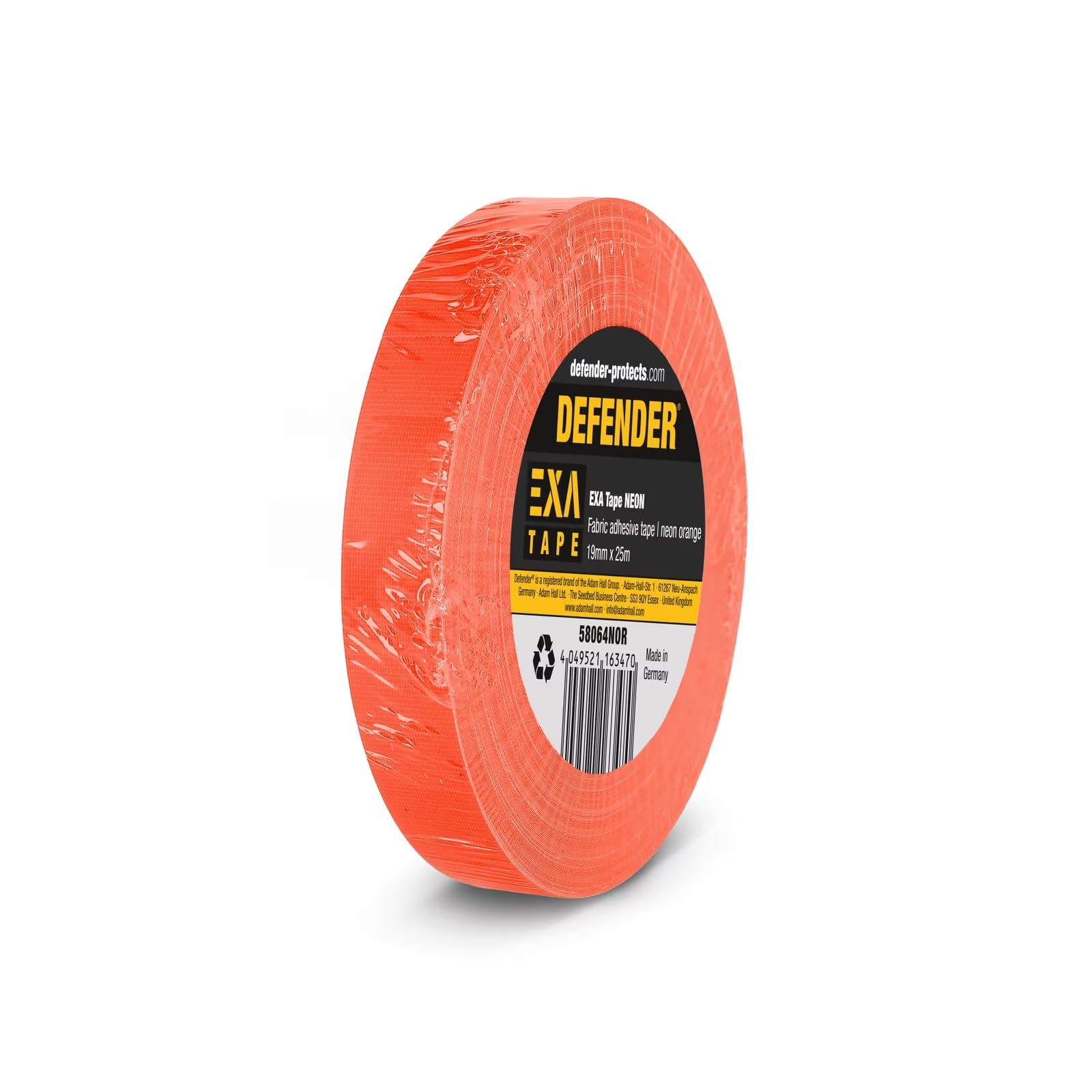 Ah accessories gaffer taśma klejąca, 19 mm x 25 m neonowy pomarańczowy