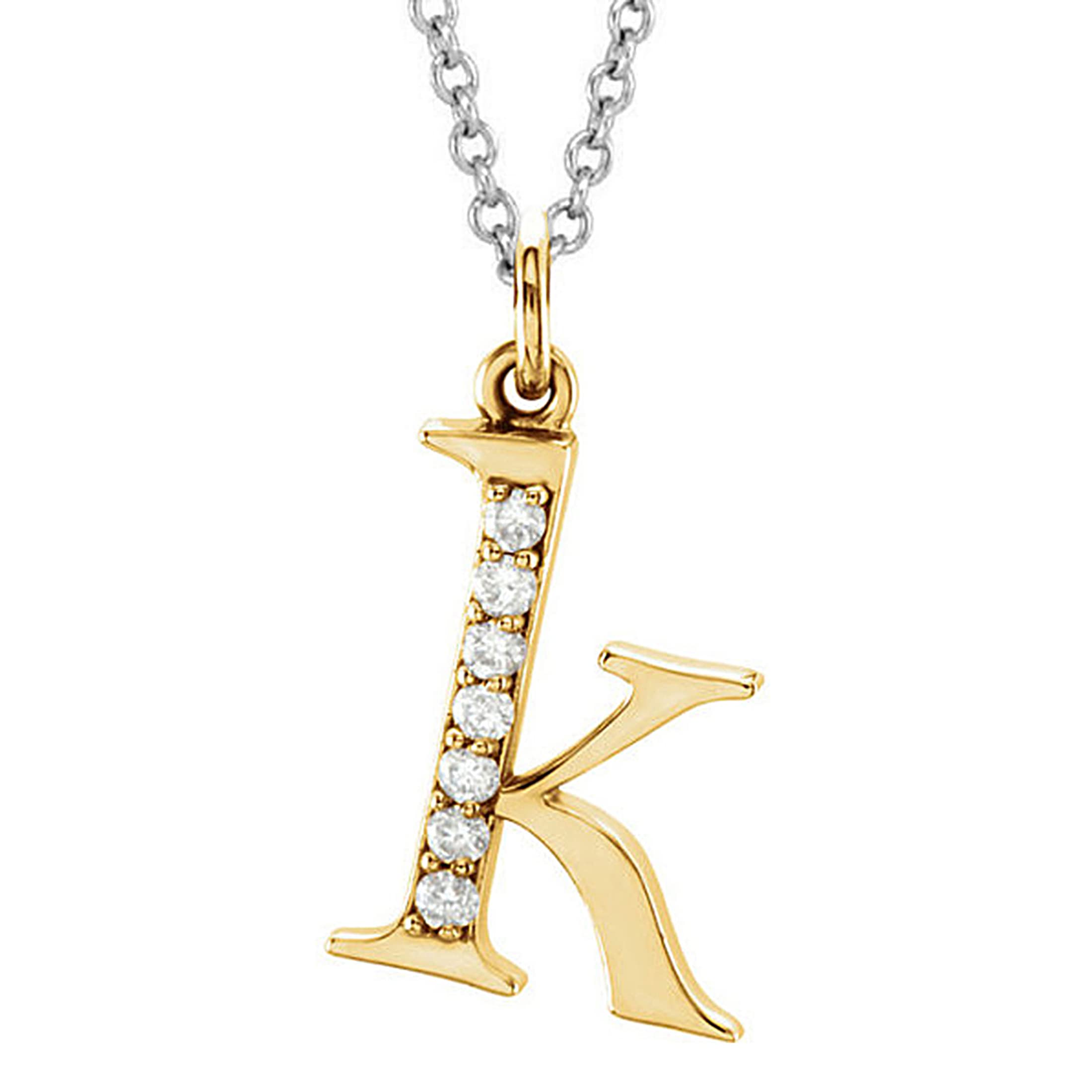 Dazzlingrock Diamond Lowercase Initial