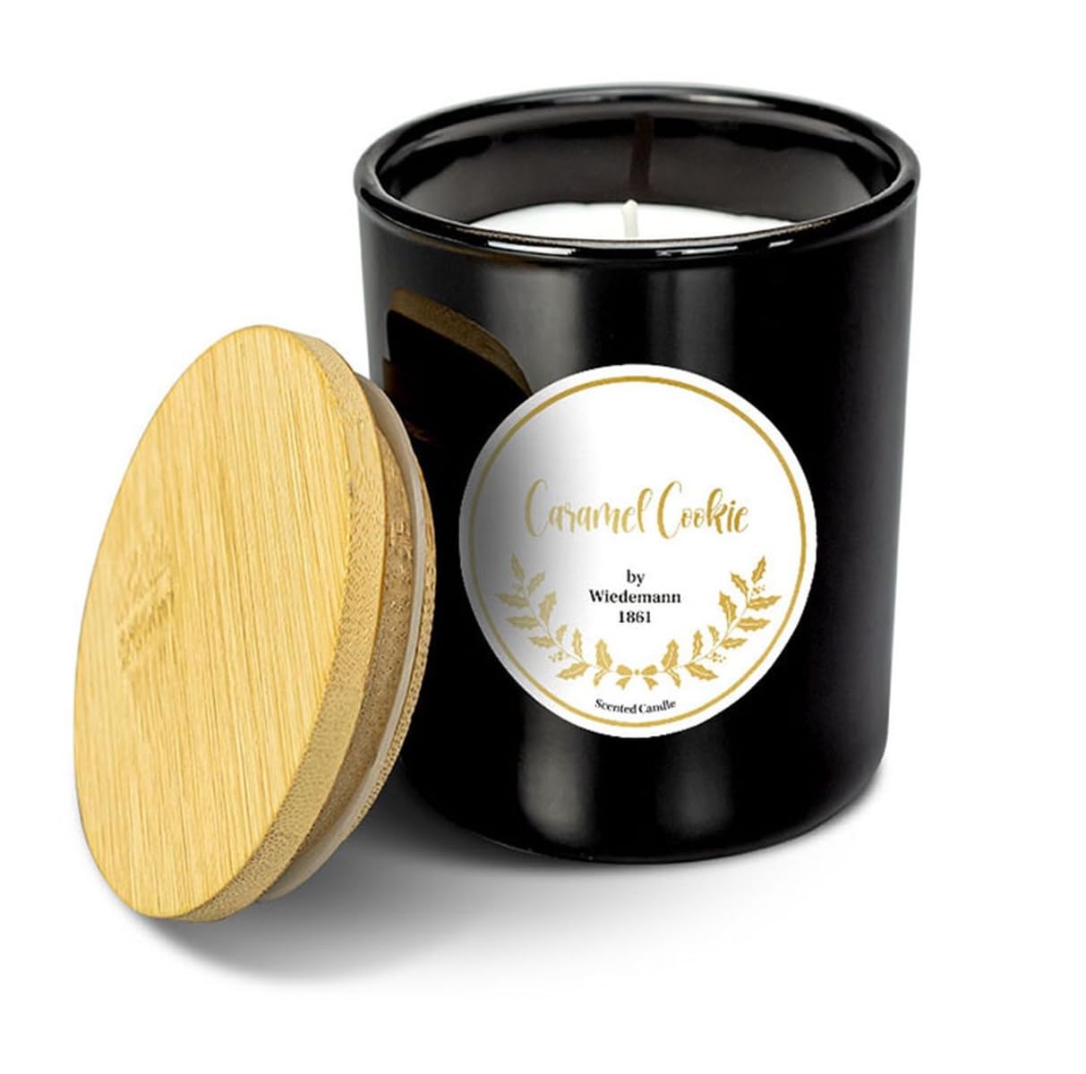 INNA-Glas Świeca zapachowa w szklanym słoiku MELIDA, Caramel Cookie, 35 h