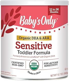 Baby's Only Organic Sensitive LactoRelief with DHA & ARA Toddler Formula, 12.7 Oz (Pack of 6) Non-GMO, USDA Organic, Clean...