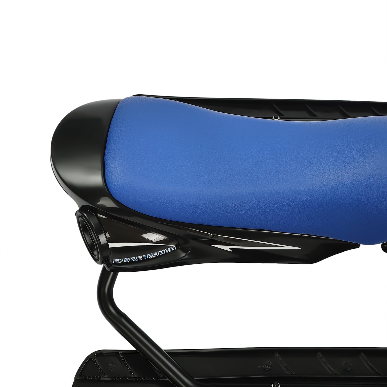 Slitta da neve con freno, corda di trazione, ammortizzatore, fino a 80 kg, blu