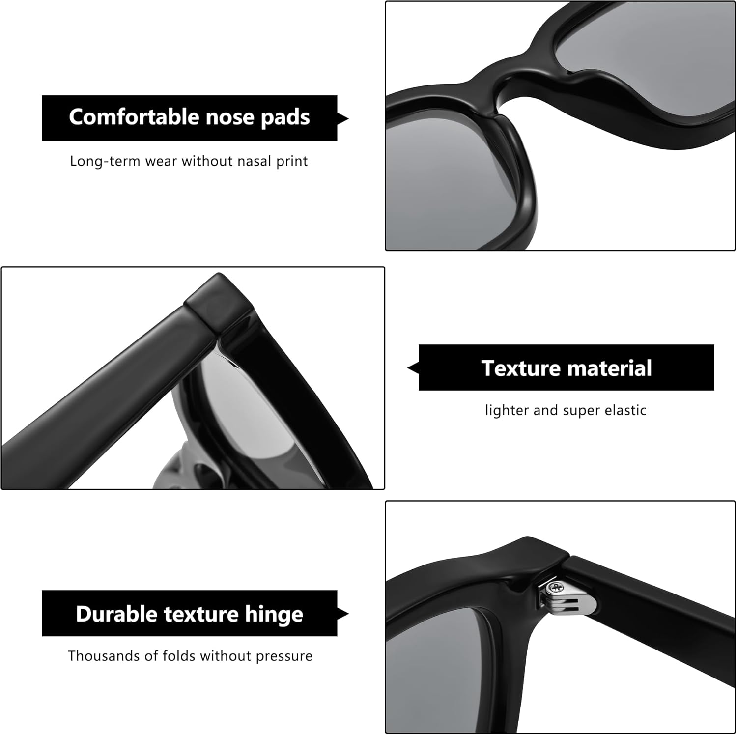 Pro Acme Retro Sunglasses for Women Men Square Vintage Style Driving Shades - Image 4